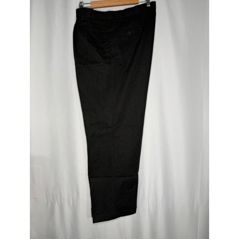 Dockers Stain Defender Mens Dress Pants 36x30 Charcoal Gray Cuffed 40518-0256